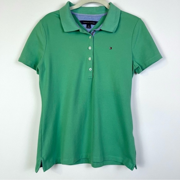 2/$30 Tommy Hilfiger Green Polo Shirt - Size Small - Picture 1 of 6